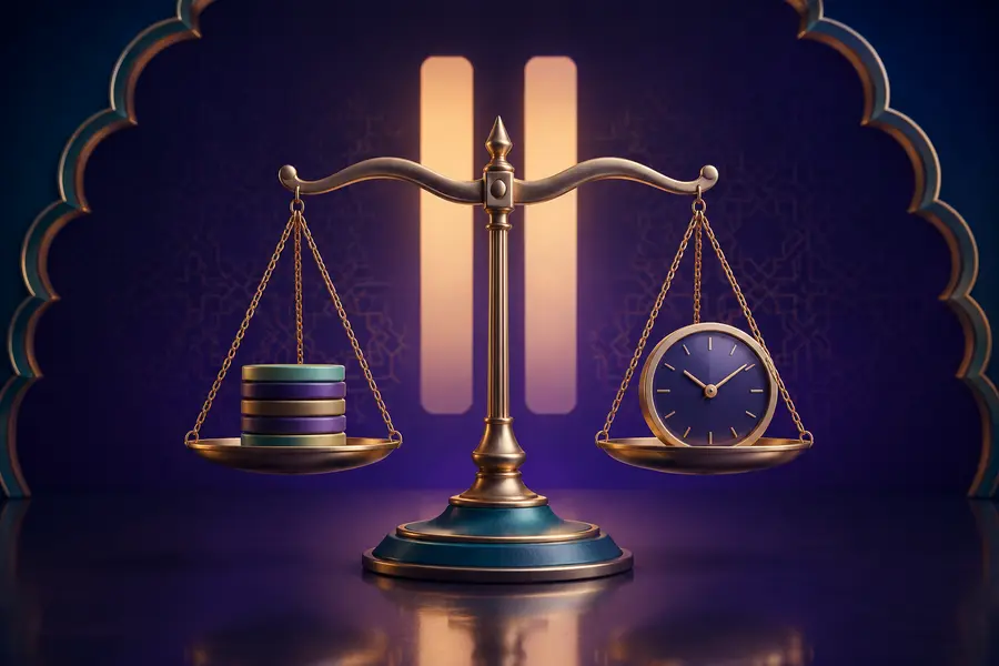 Balanced clock and budget tokens representing responsible gaming